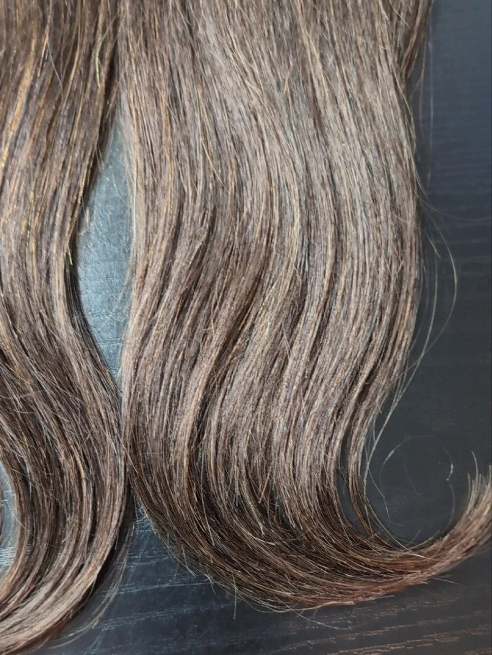 10 In 2 Piece Clip In Short Hair Extensions For Volume Dark Brown